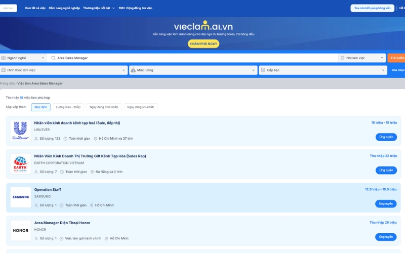 Vieclam.ai.vn hỗ trợ tìm việc ASM nhanh chóng với thu nhập và thông tin minh bạch