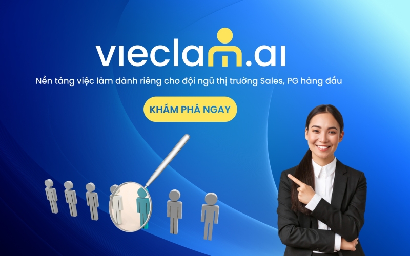 Nhân viên kinh doanh mỹ phẩm thực hiện tư vấn, chăm sóc khách và trưng bày sản phẩm